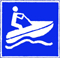 Hinweiszeichen E.22 - Fahrerlaubnis für ein Wassermotorrad (Waterscooter, Jetski, usw.)