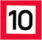 10 km/h Höchstgeschwindigkeit gegenüber dem Ufer